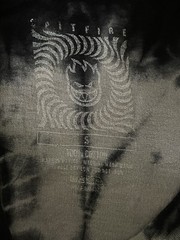 Spitfire Old E Pleated Wash T Shirt Tie Dye Mens S