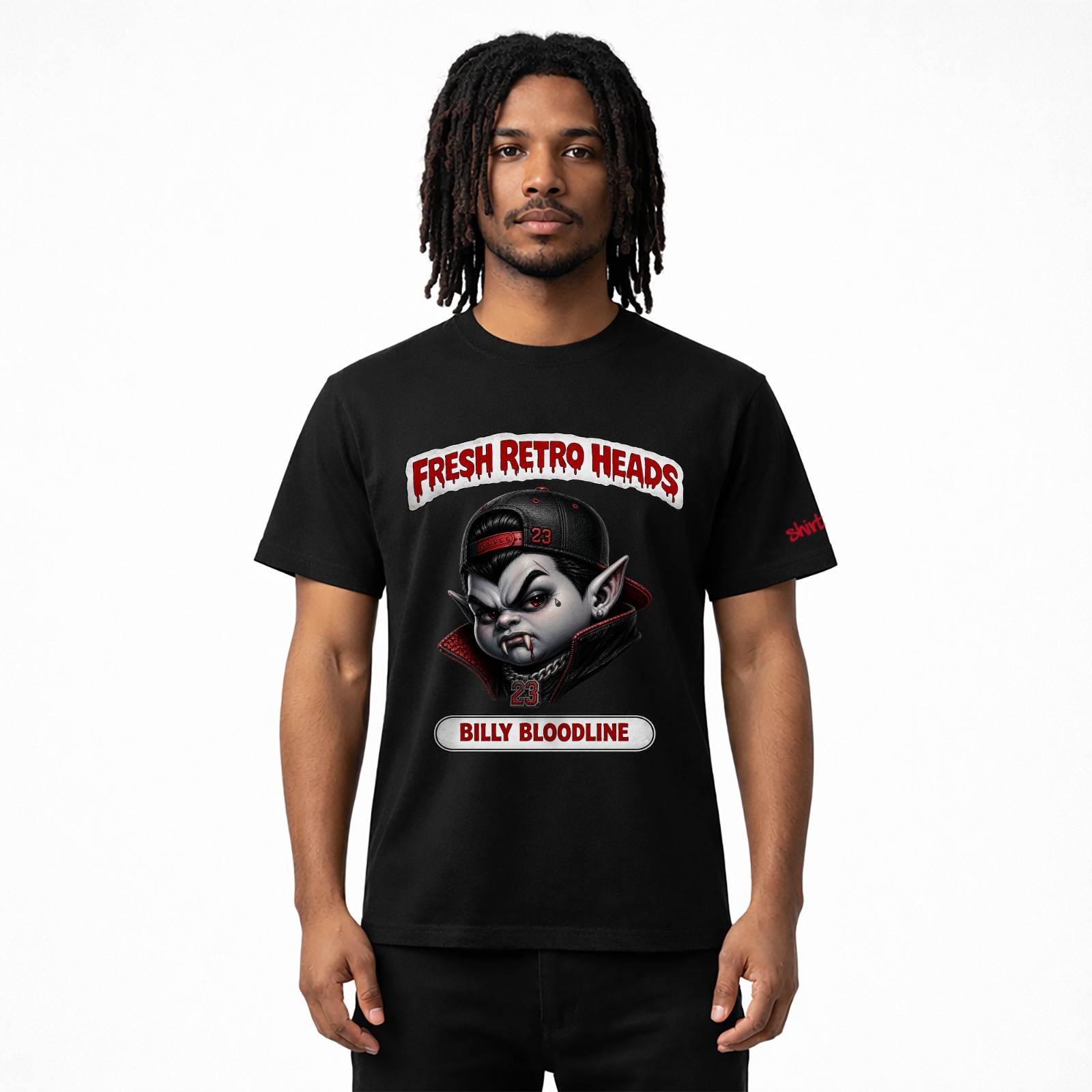 Men's Black Billy B Sneaker T-shirt to Match Air Jordan 12 Retro 'Bloodline' gallery