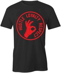 HUSTLE LOYALTY RESPECT TShirt Tee Short-Sleeved Cotton CLOTHING S1BSA198