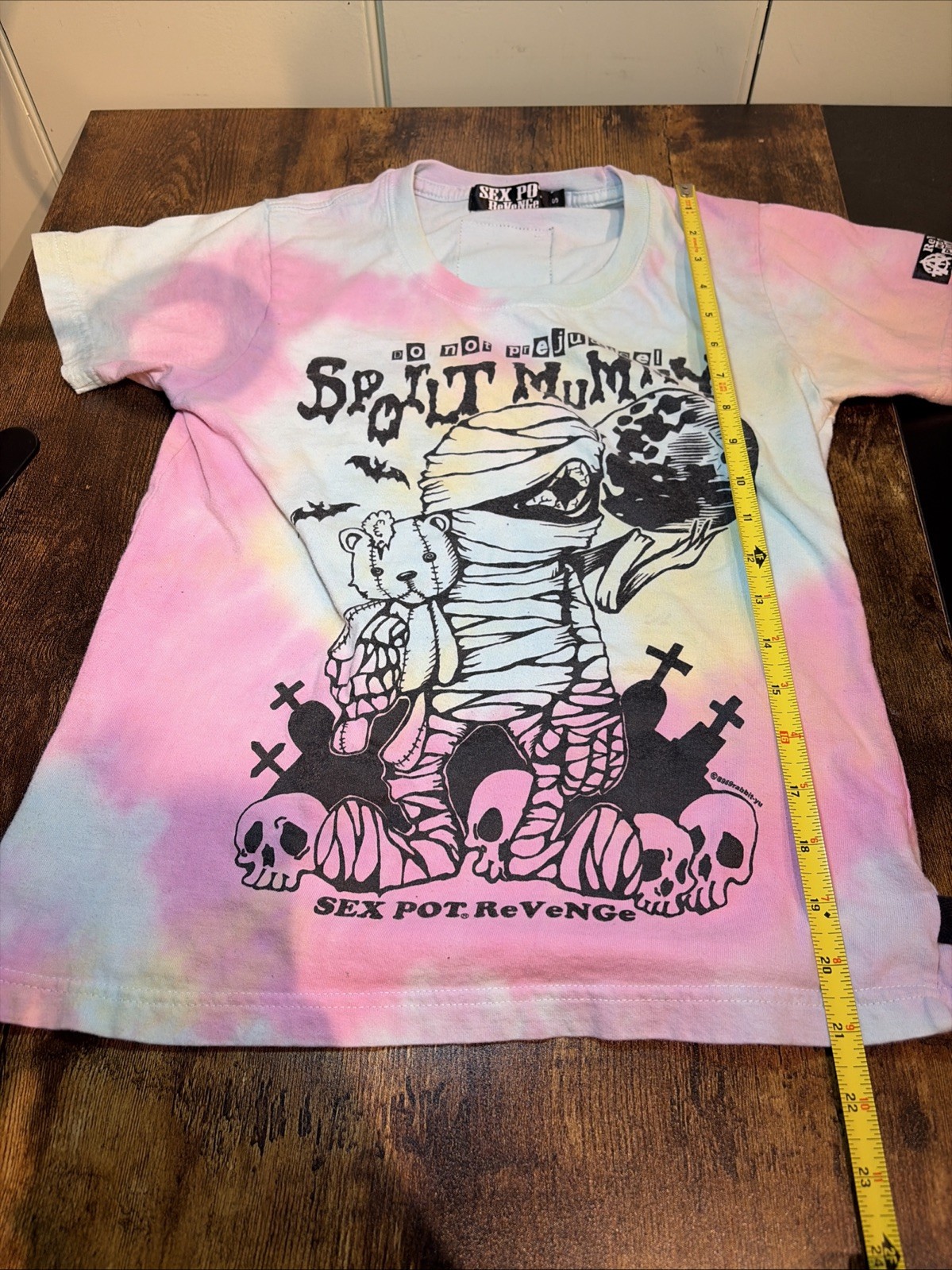 SexPot Revenge Tie Dye T-Shirt Short Sleeve Visual Kei Punk J-Fashion VERY RARE