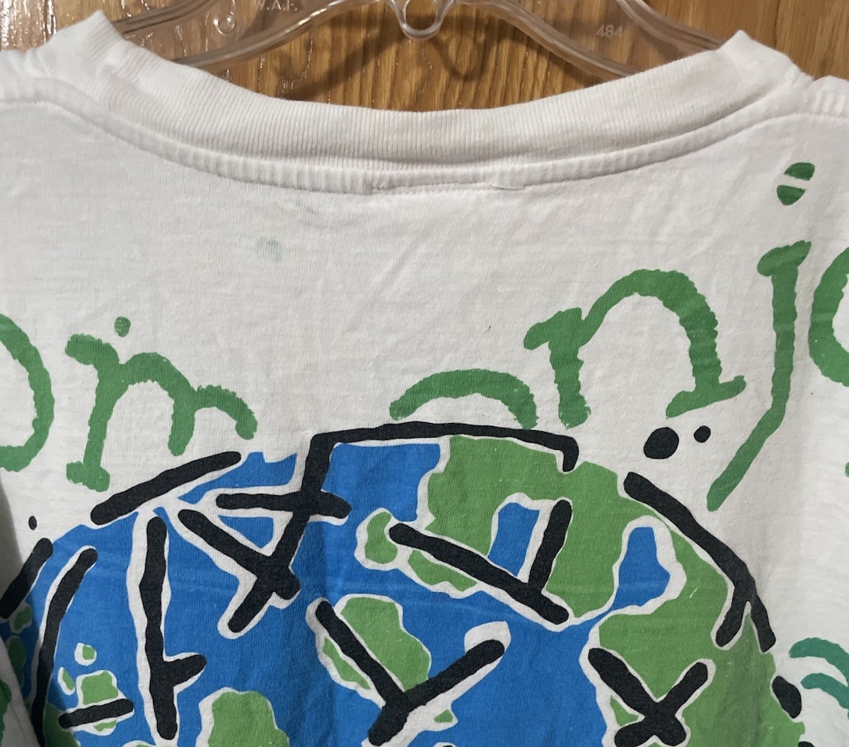 Vintage Disney Mickey Mouse Hello World All Over Print T Shirt OSFA 90s Land gallery