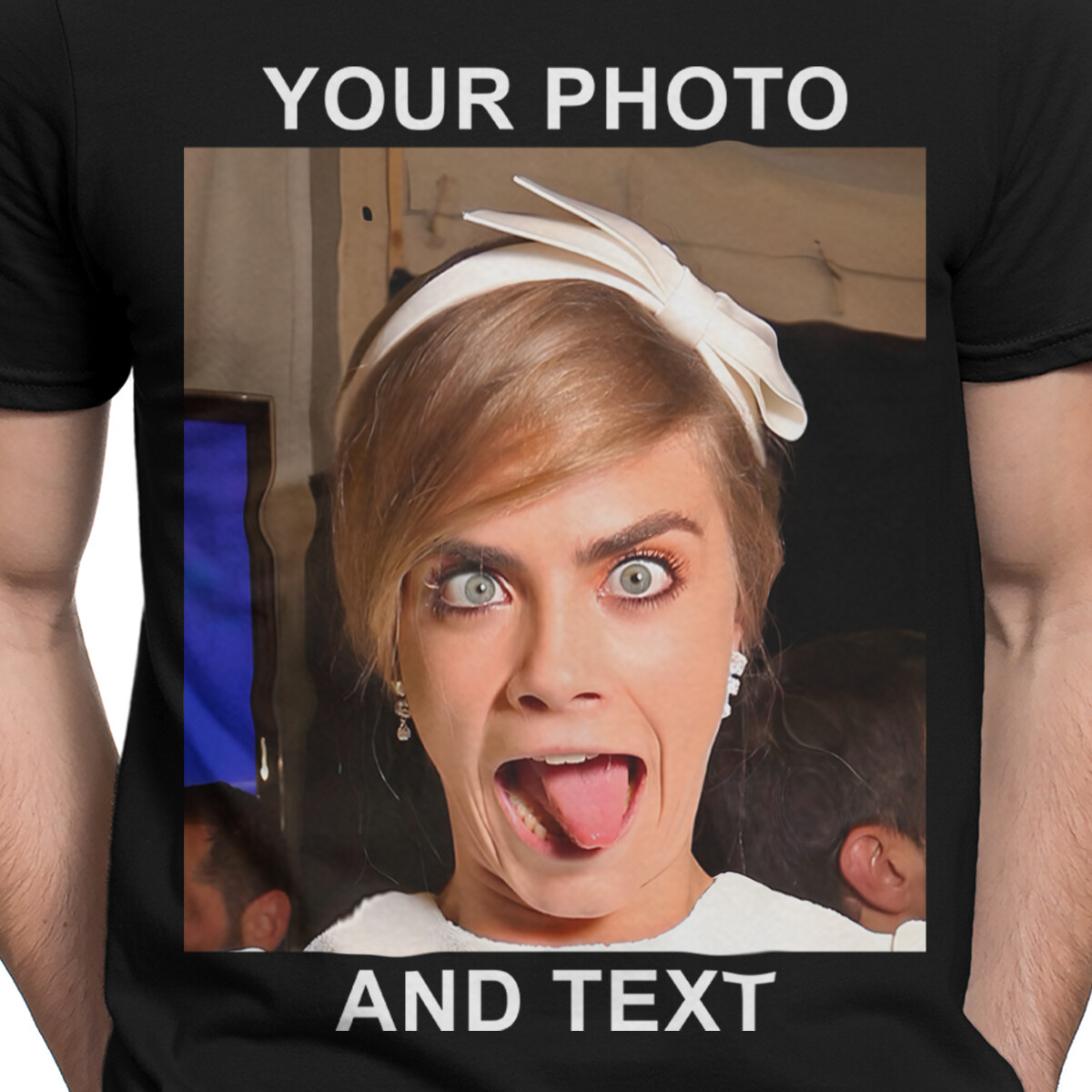 Customisable Photo & Text Mens T-Shirt Ideal For Celebrations Birthdays #TA-195 gallery