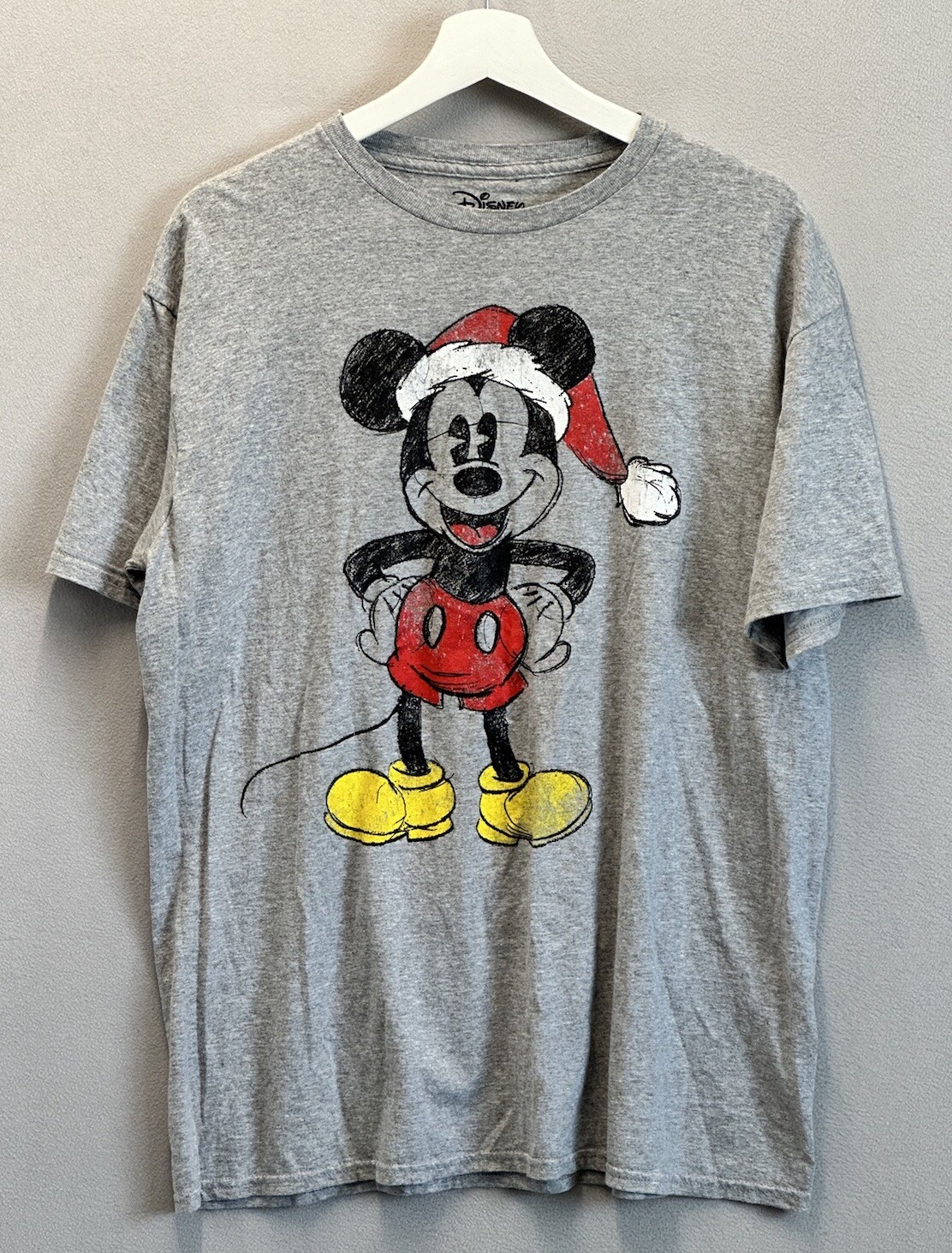 Disney Mickey Mouse Classic Sketch Santa Holiday Adults Unisex Size XL gallery