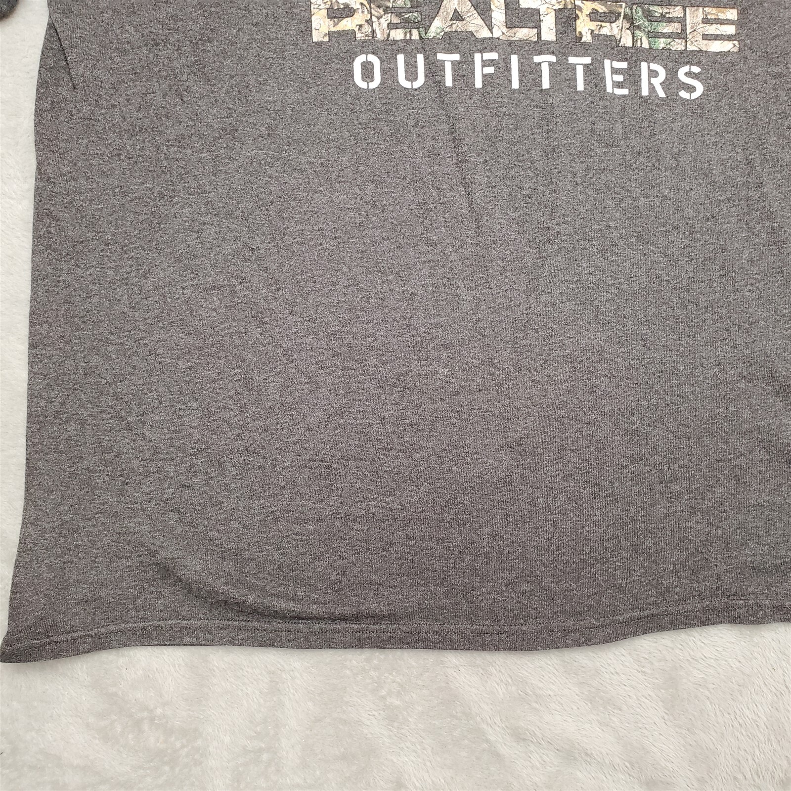 Realtree Shirt Men Extra Large Gray Short Sleeve Crewneck Casual Camo Antler TEE gallery