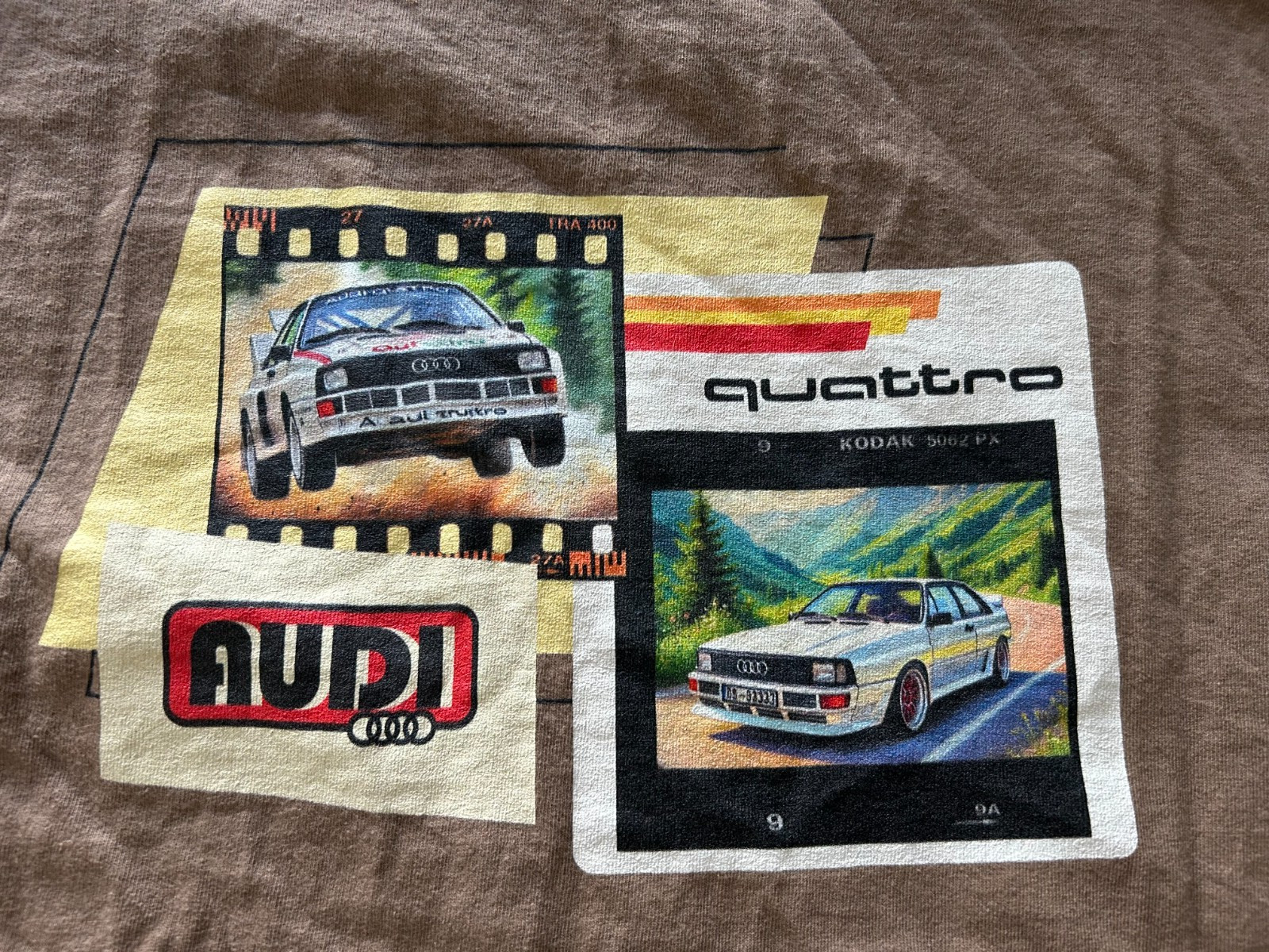 AUDI QUATTRO MZM SIZE XL BRN SHORT SLEEVE T-SHIRT. SEE DESCRIPTION gallery