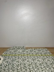 BNWT RoadBlock Ben Franklin 100 Dollar Bill $100 All Over Pattern T Shirt Mens M