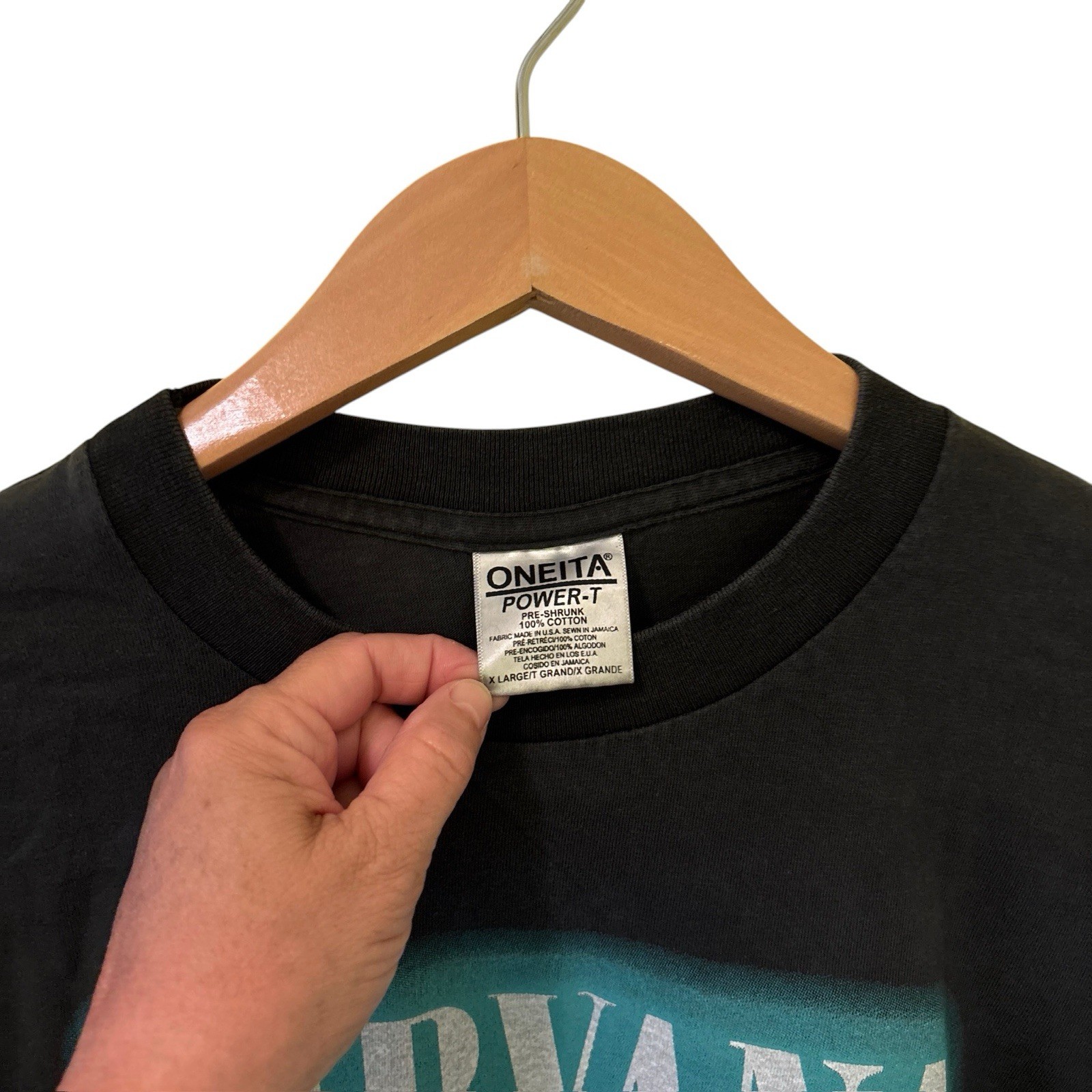 Kurt Cobain Band Portrait Vintage Nirvana Sz XL Single Stitch Shirt REPRINT gallery