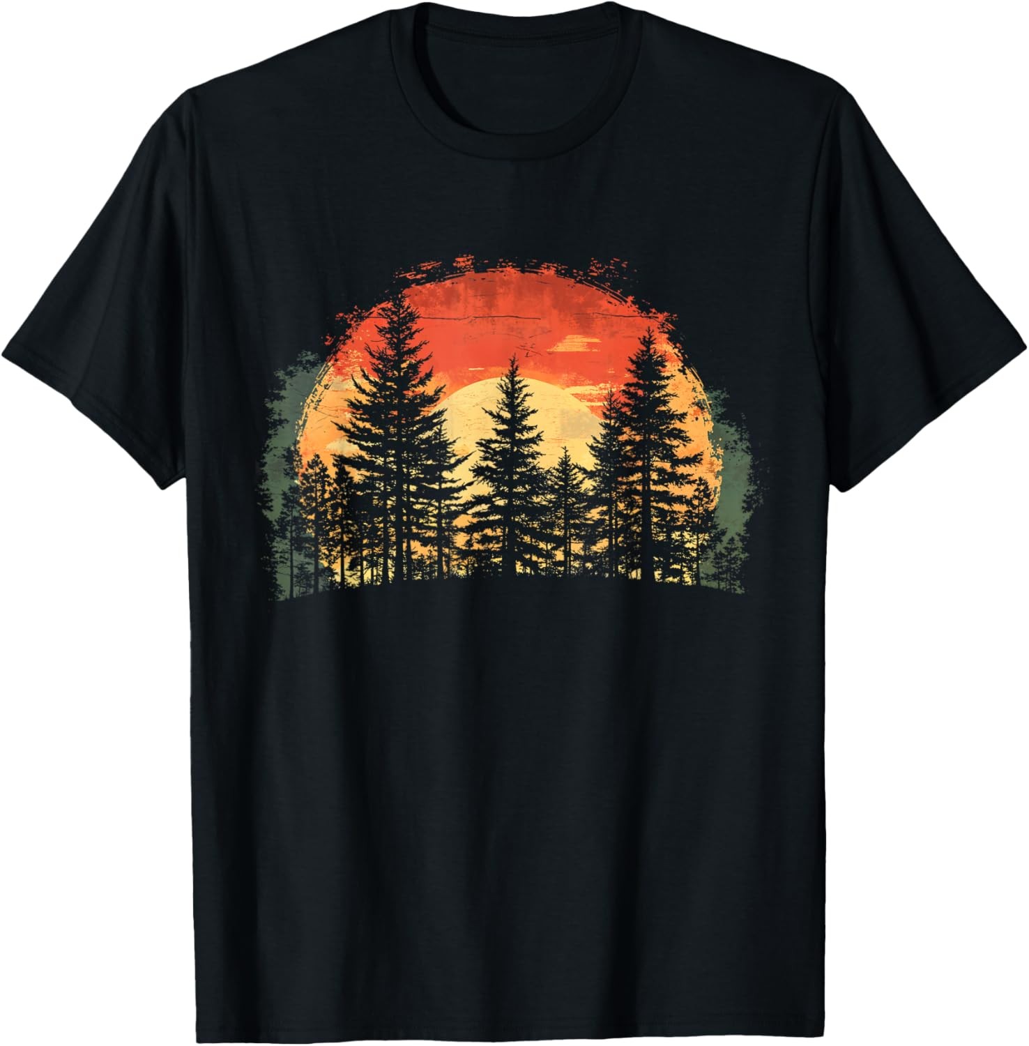 Outdoor Tree Nature Lover Wildlife Retro Forest T-Shirt