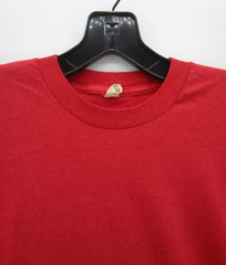 VINTAGE Shirt Men Medium Red Screen Stars 80s Beverwyck Brigade New York Hudson*