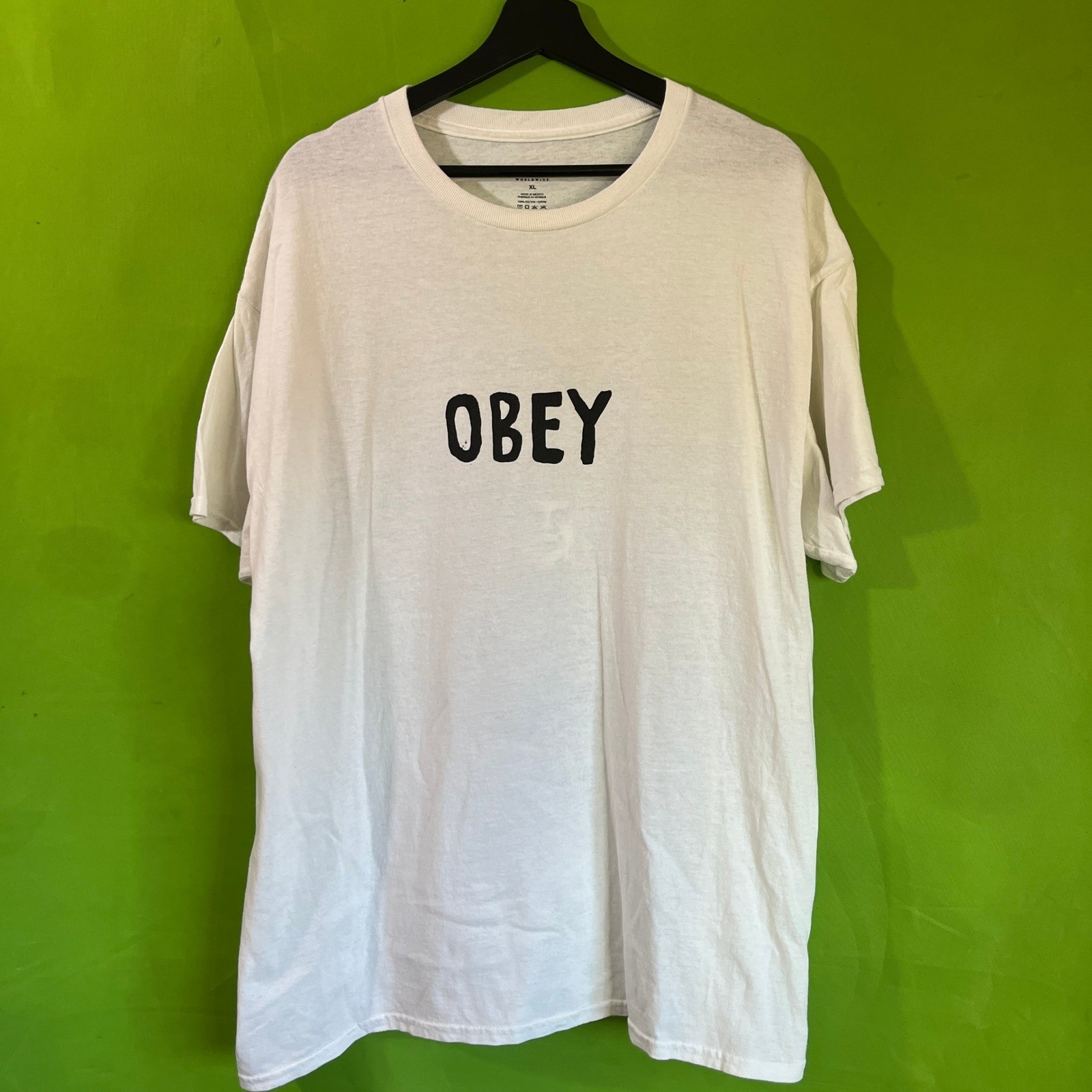 Obey Worldwide Shirt Mens XL Art White Mouth Tongue Andre Giant Streetwear gallery