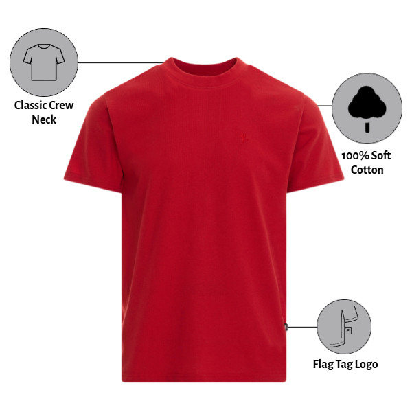 5 Pack Black Horse Club Mens Crew Neck Cotton T Shirts Embroidered Logo S-XXL gallery