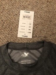 NWT Men’s Small Gray ZeroXposur Black Sun Protection All-Day Comfort Active