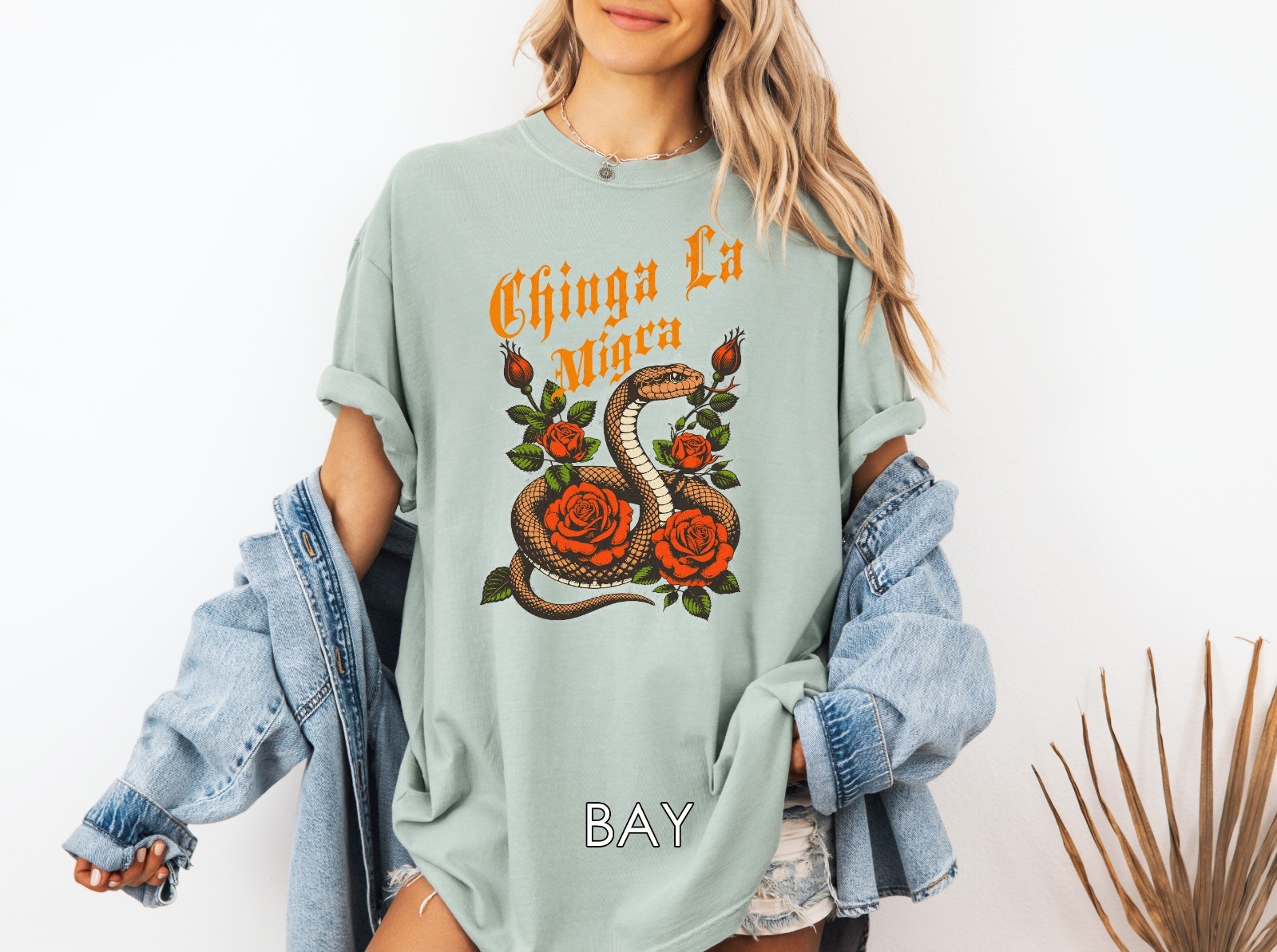 Comfort Colors Chinga La Migra Snake Shirt Anti-Ice Shirt Latino Rights Protest gallery