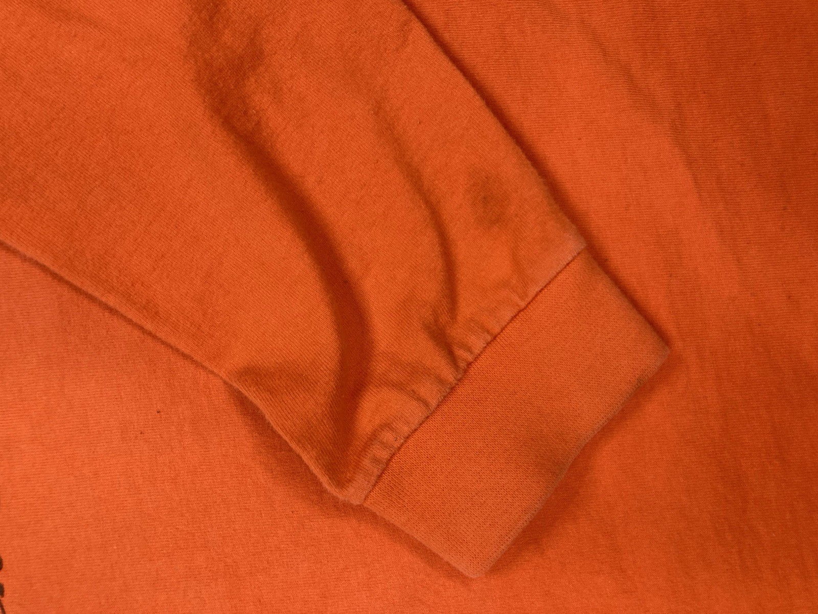 Vintage RP55 Check Da Technique Dice T-shirt Men XL Orange Long Sleeve USA 90s gallery