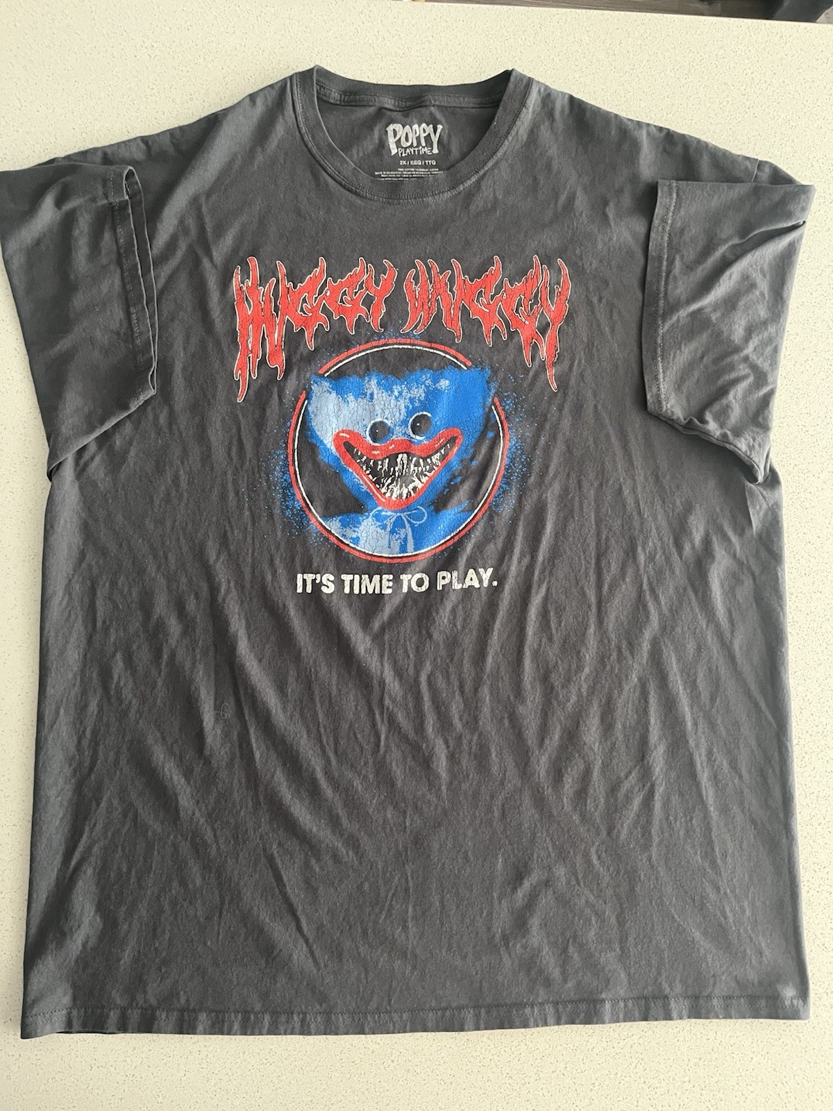 Poppy Playtime Huggy Wuggy It’s Time to Play Shirt - 2XL Size XXL gallery