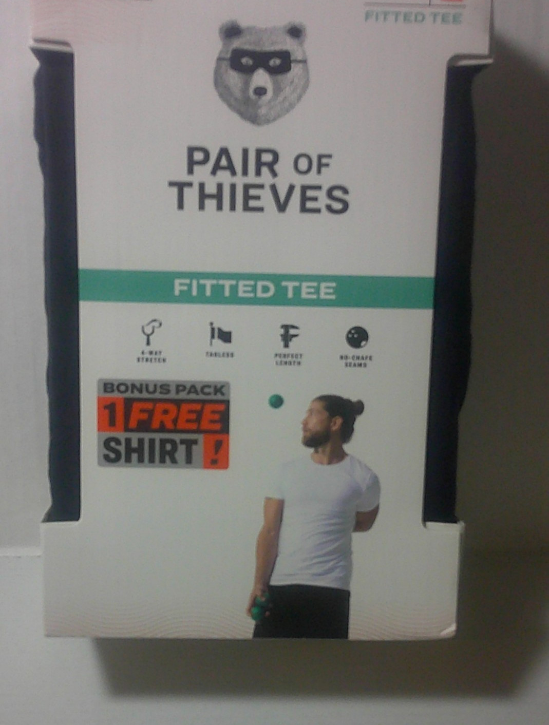 Pair of Thieves Men's FITTED CREW NECK 3 CT Undershirts T-Shirt BLACK LG or M gallery