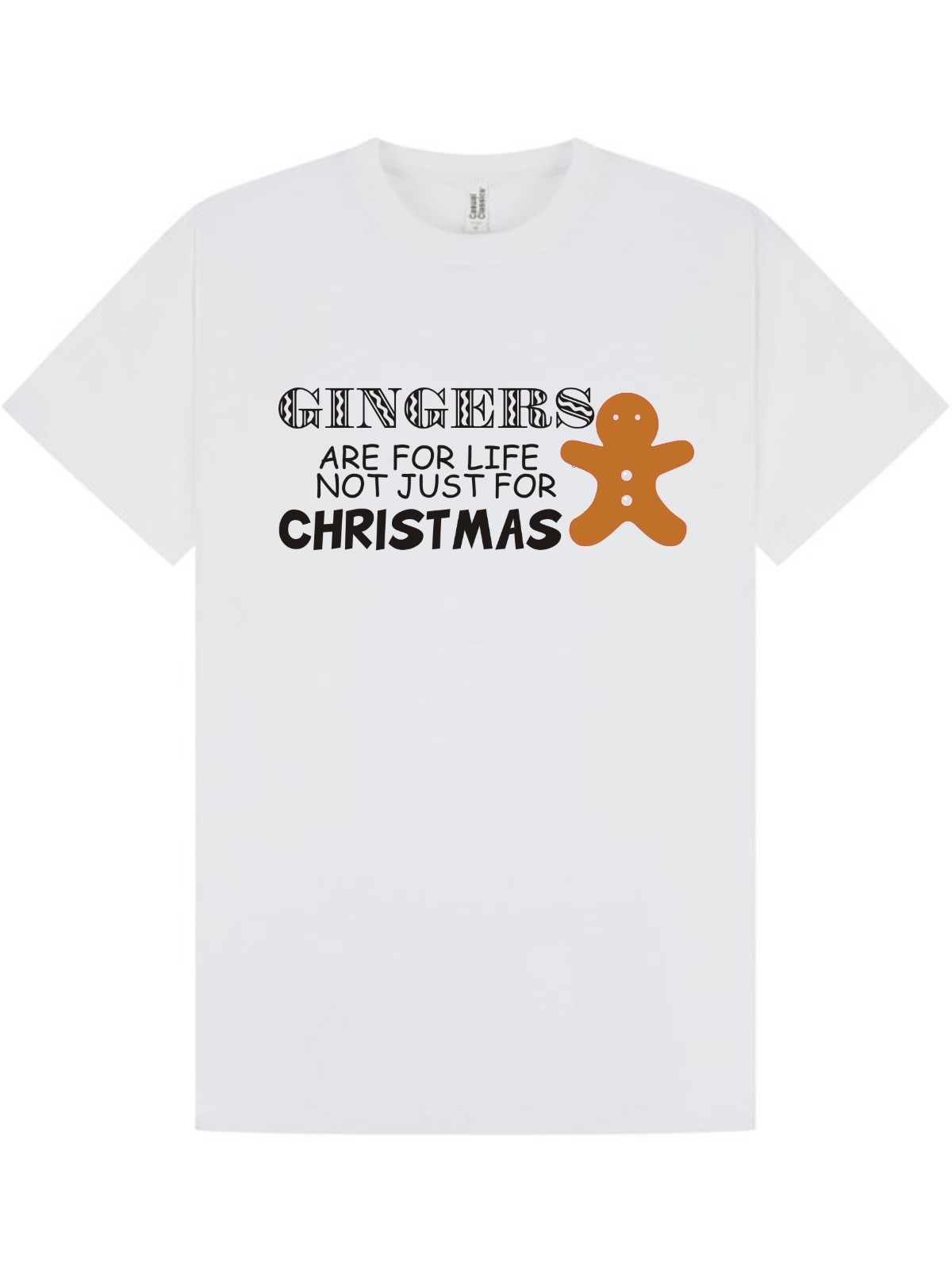 CHRISTMAS T-SHIRT / GINGERS ARE FOR LIFE / ADULT / PARTY / WORK / FUNNY / S-XXL gallery
