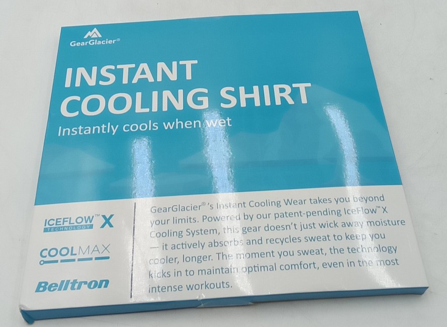 GEAR GLACIER Instant Cooling Quick Dry T-Shirt Men's Coolwave Blue 2XLT gallery