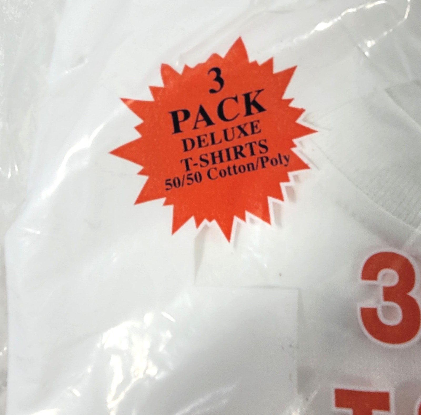 Duke Tactical 3-Pack 50/50 Cotton/Poly Short Sleeve T-Shirts - White - Large gallery