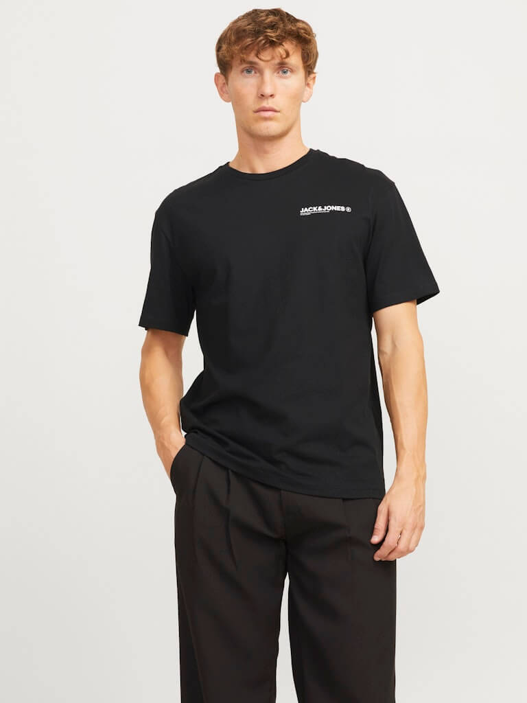 Jack & Jones 1 Pack JJHAWAII Crew Neck 100% Cotton Relaxed Fit T-Shirt gallery