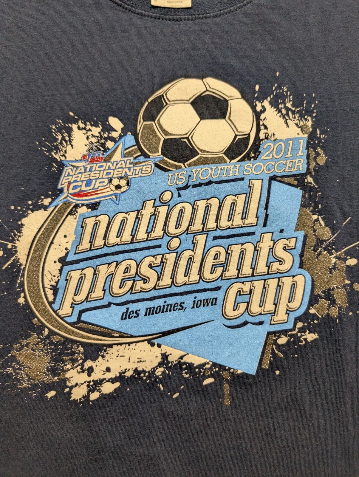 2011 Youth Soccer National Presidents Cup Des Moines Iowa Size Medium Blue gallery