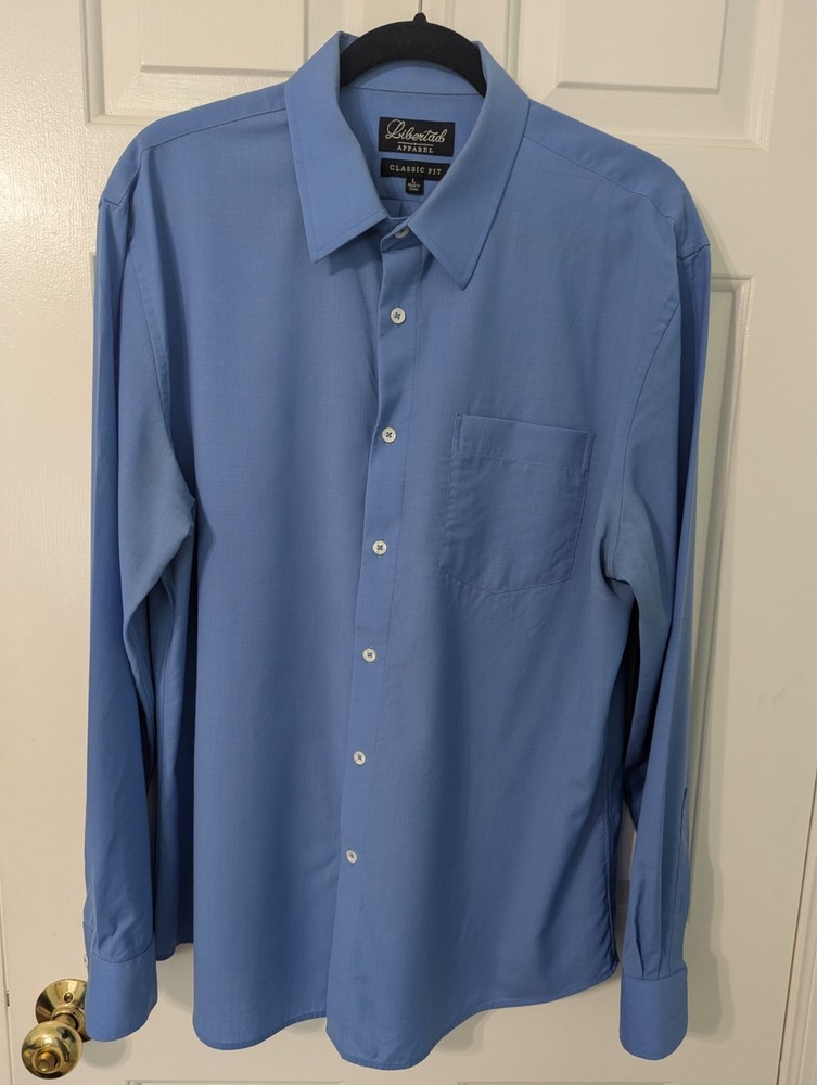 Libertad Apparel Wool Button Up Dress Shirt – large