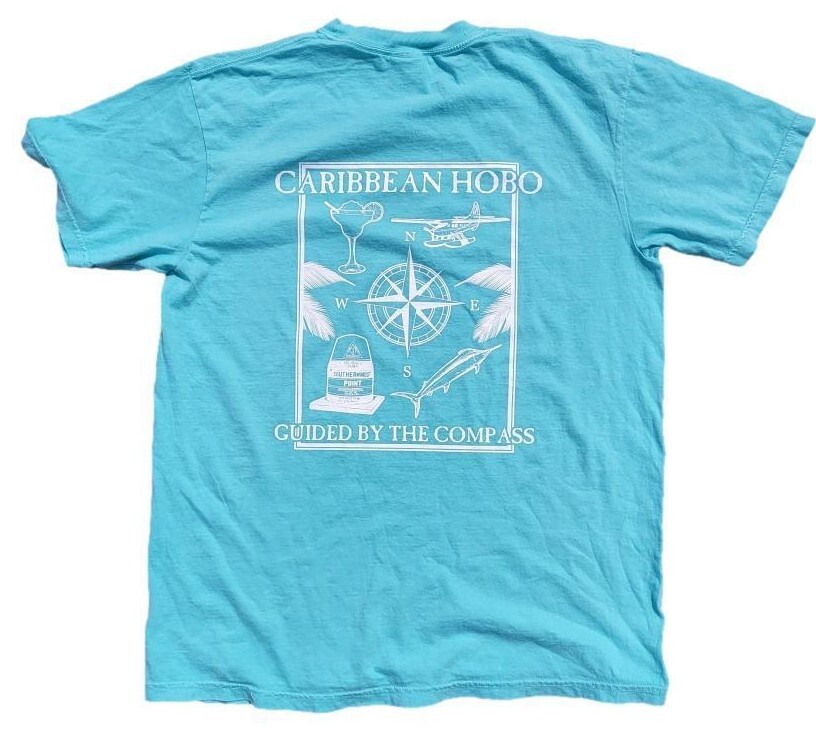 Caribbean Hobo Compass T-shirt key west island Florida keys pirate seaplanes