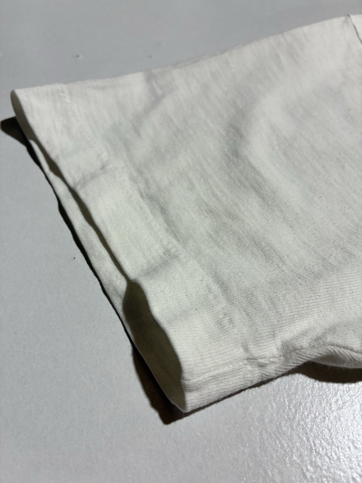 Vintage 1960s White Blank T Shirt JCPenney Single Stitch Medium Tall gallery