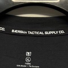 NWT Baerskin Tactical Men Long Sleeve Tee T-Shirt Size XL X-Large Black D105 -27