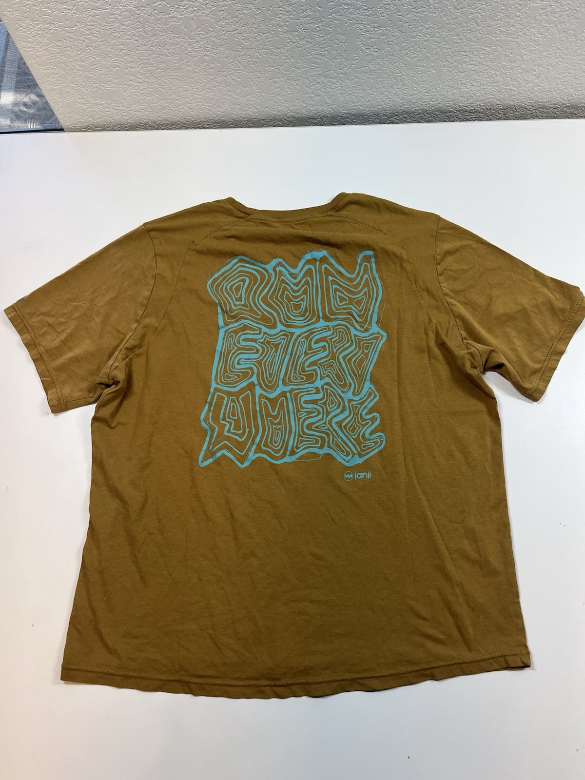 Orange Brown Janji Short Sleeve Run Every Where Running Tshirt Shirt Men's Large gallery