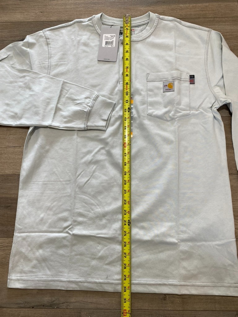 Carhartt Force FR Mens M Gale Gray Flame Resistant Long Sleeve Cat2 Pocket gallery