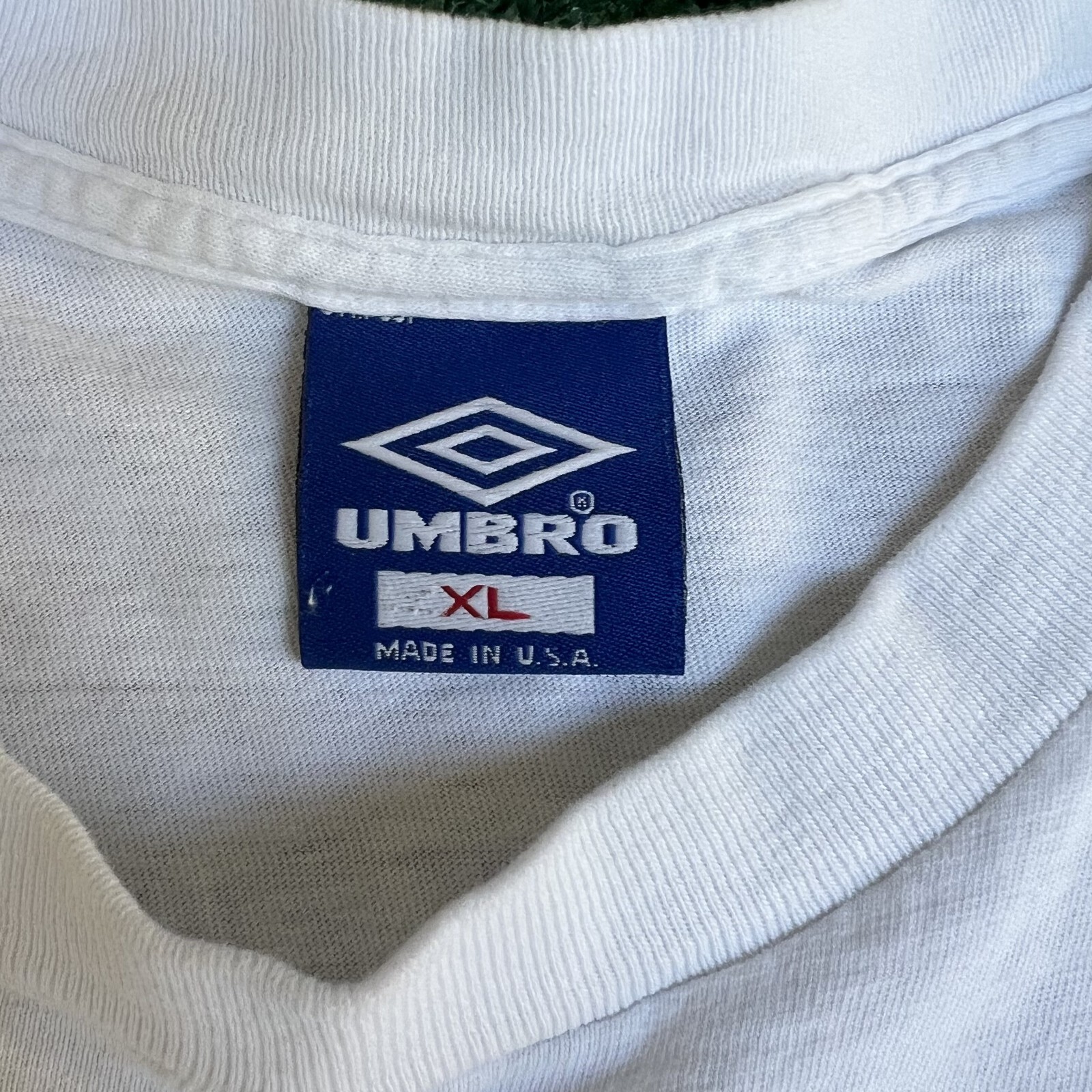 Vintage 90s Men's Umbro Trash Talk Soccer Dribble White T-Shirt XL AND 1 Style gallery