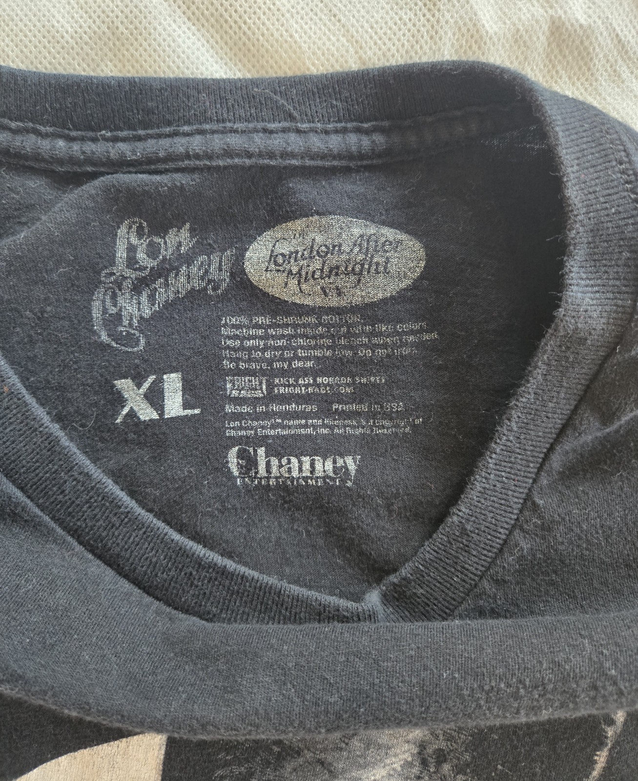 Fright Rags Lon Chaney London After Midnight T-Shirt XL Pet And Smoke Free Home gallery