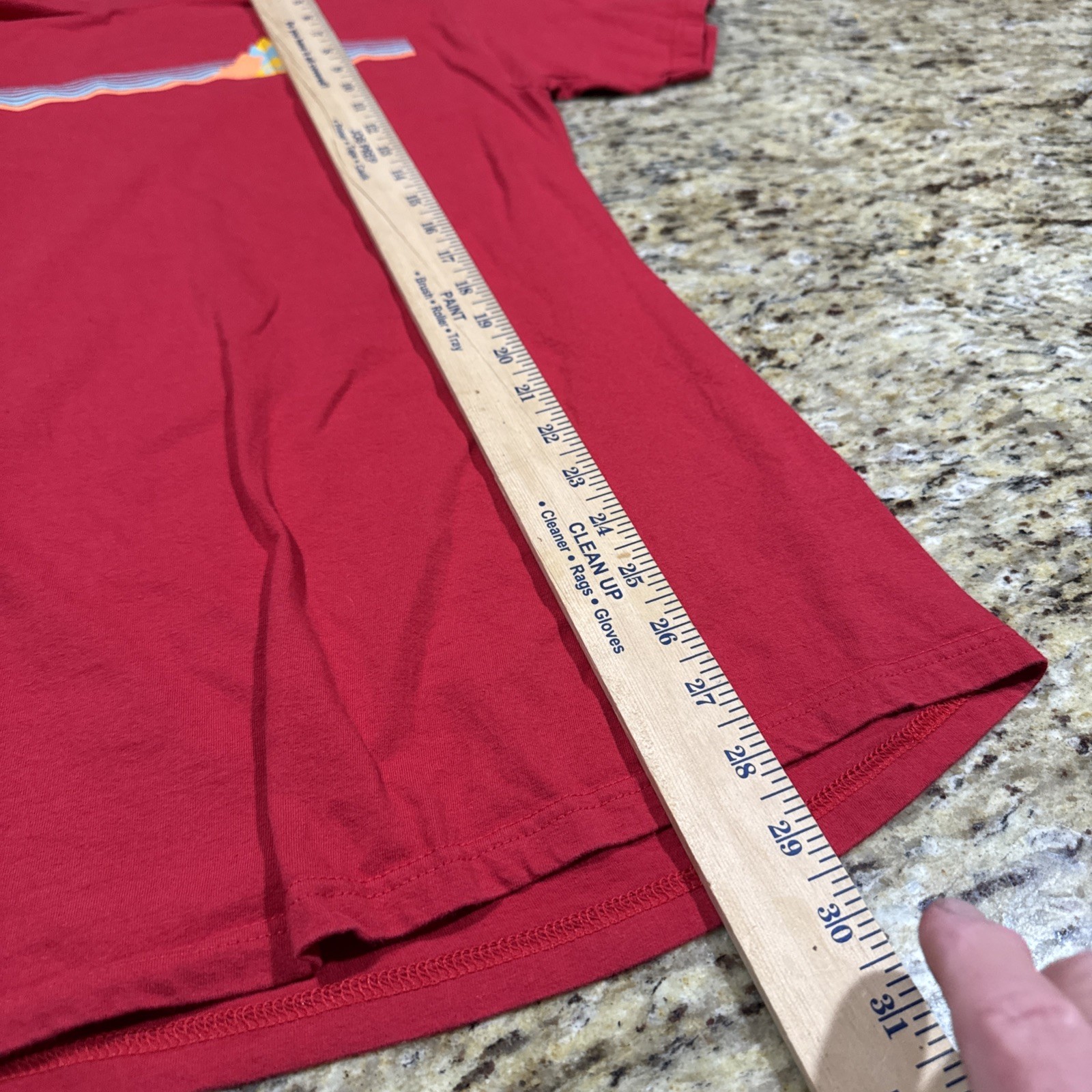 Columbia Sportswear Mens Size Medium Striped Graphic T-Shirt Heather Red Cpix gallery
