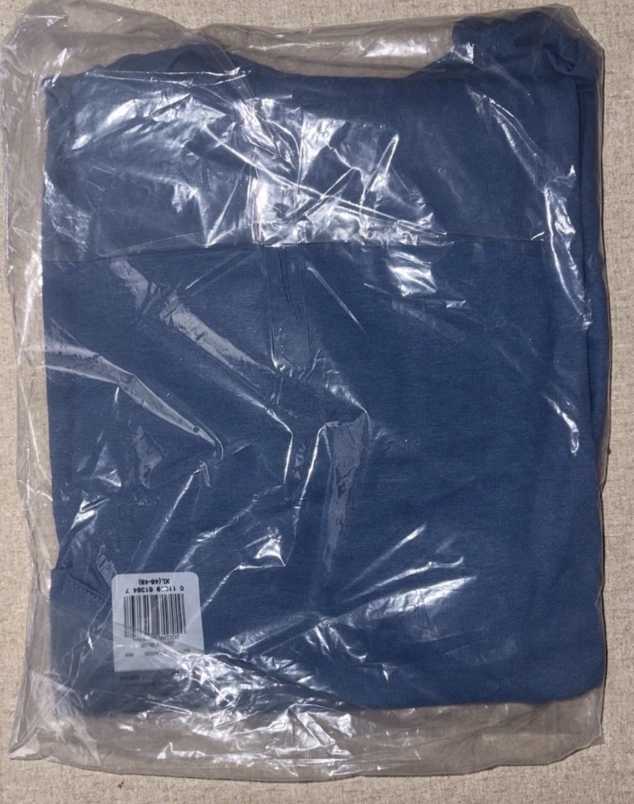 Hanes Unisex Ecosmart Stylish T Shirt Casual Denim Blue Plain T-Shirt - XL gallery