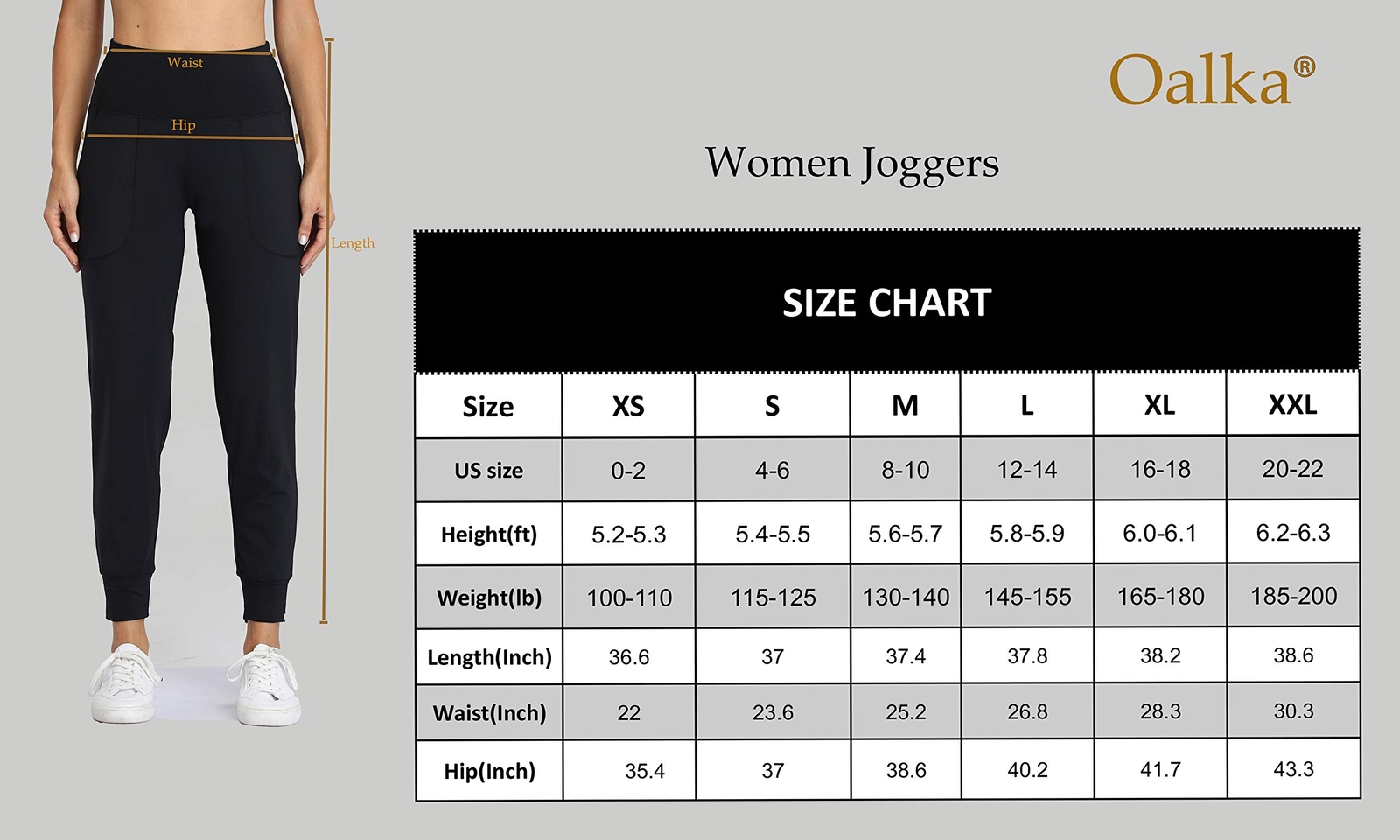 Women's Joggers High Waist Yoga Pockets Sweatpants Sport Workout Pants Black M gallery