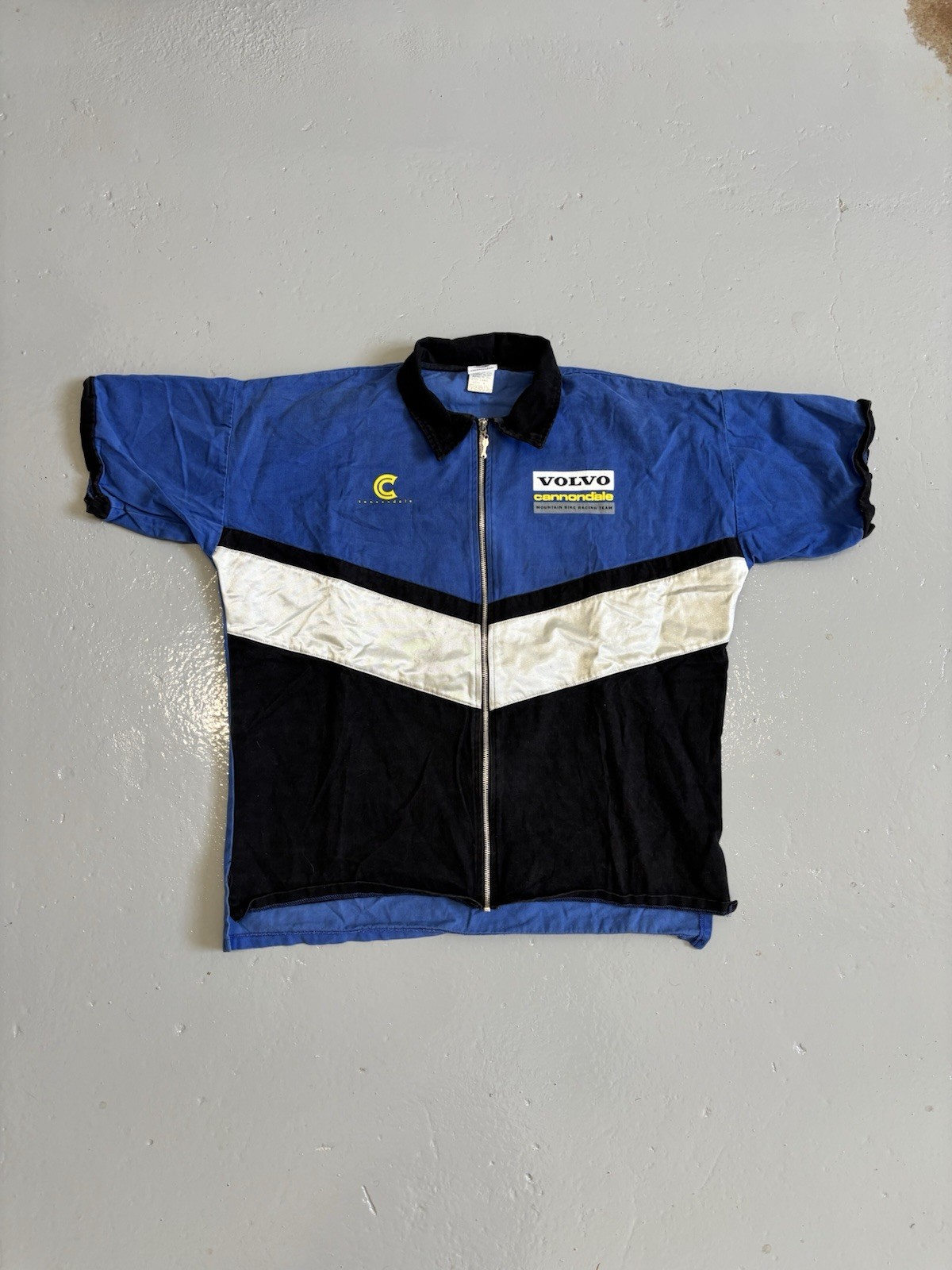 Vintage 90s Volvo Cannondale Mountain Bike Racing Teams Zip up Shirt Men’s Large gallery