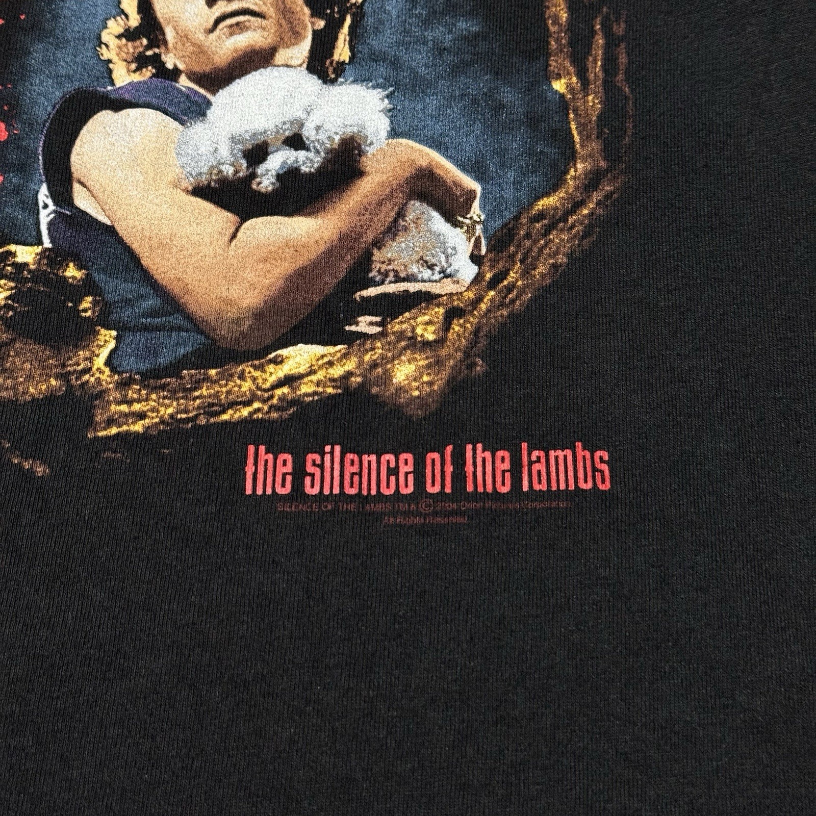 Vintage 2004 Silence of the Lambs Graphic Movie Promo T-shirt Size M Grunge gallery