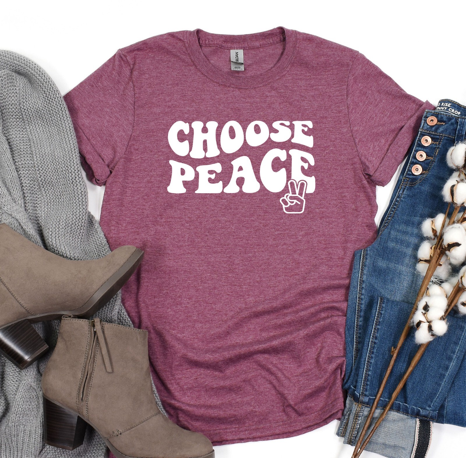 Choose Peace Shirt, No War Tshirt, Gift Tee, Activist Tshirt gallery