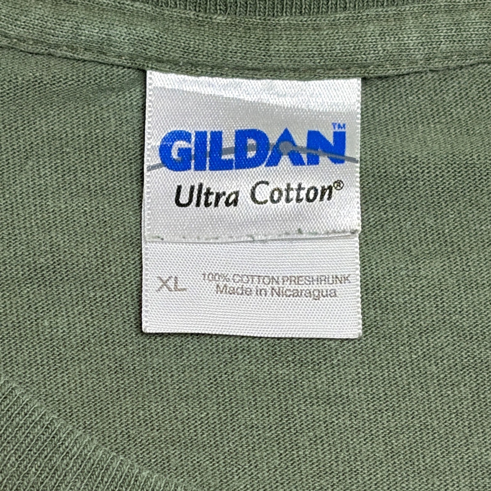 2009 Gildan Mens T-Shirt XL Olive Green Advice from a BASS Fishing Graphic Y2K gallery