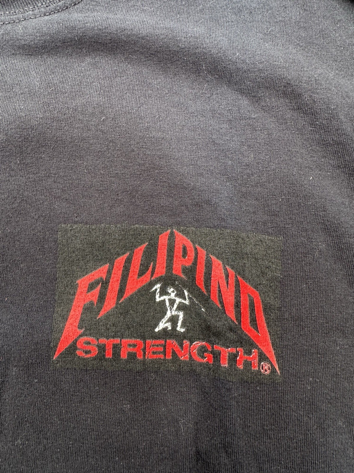 Vtg 90s Filipino Strength Warrior Street Stick Fighter Manlalaban Pinoy Shirt gallery