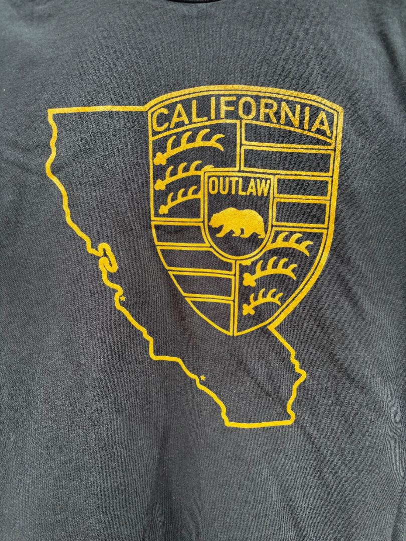 CALIFORNIA OUTLAW RACING T SHIRT POC PCA HOTROD SPORTS CAR 944 914 928 917 gallery