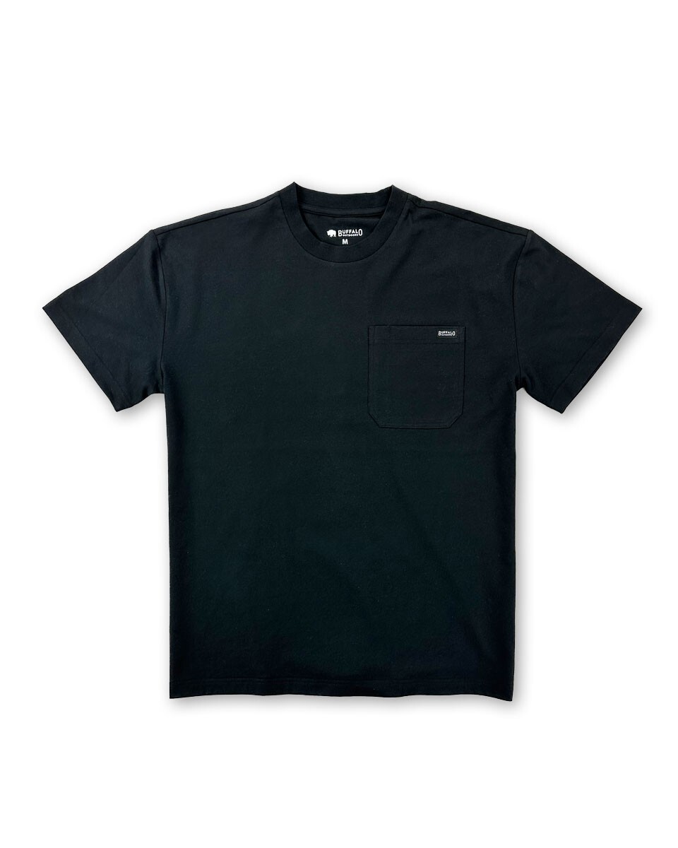 Buffalo Outdoors® Workwear Men's Heavyweight Pocket T-Shirt - Multiple Colors! gallery