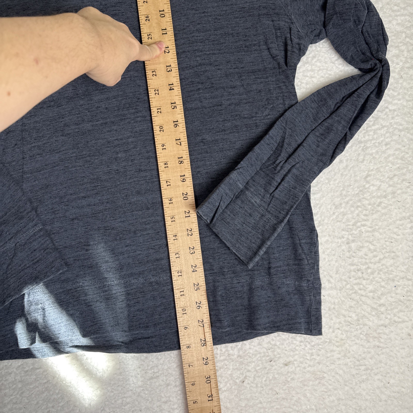 James Perse Standard HenleyShirt Black/Blue Mens 100% Cotton USA Made Size 4 gallery