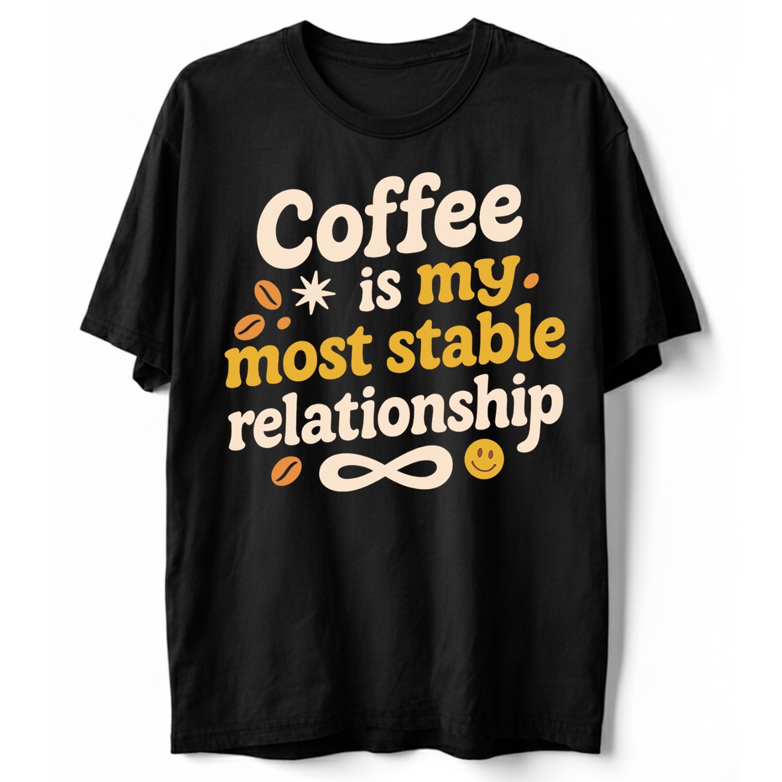 Coffee Most Stable Relationship T-Shirt Funny Coffee Lover Humor Tee S-5XL gallery