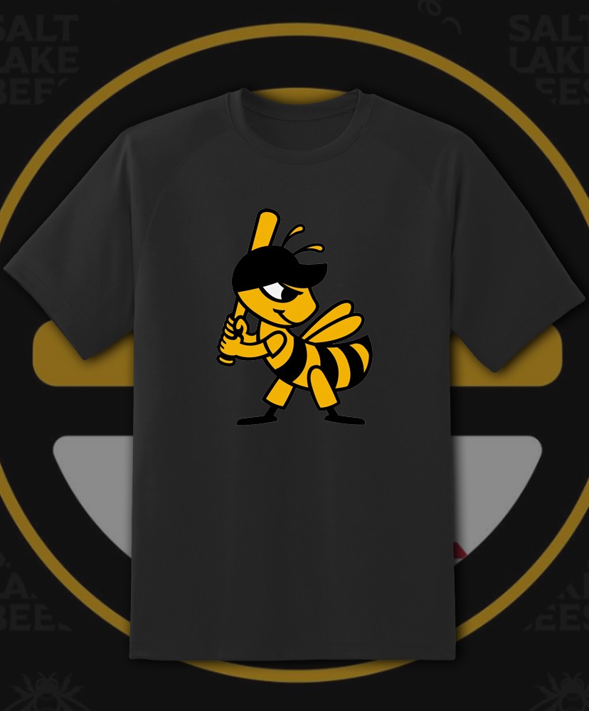 Salt Lake Bees Mascot Milb Team Logo T Shirt Youth M – Adult 6XL Fast Ship!
