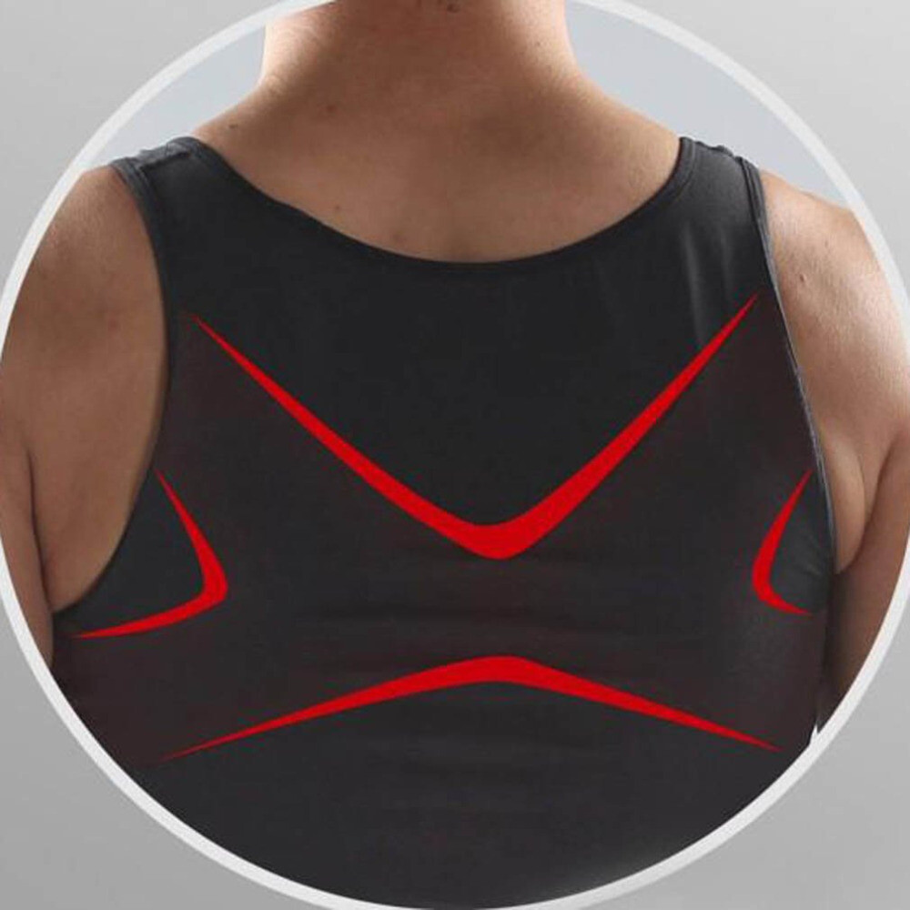 Men Body Shaper Toning T-Shirt Ultra Durable Vest Compression Underwear Tank Top gallery