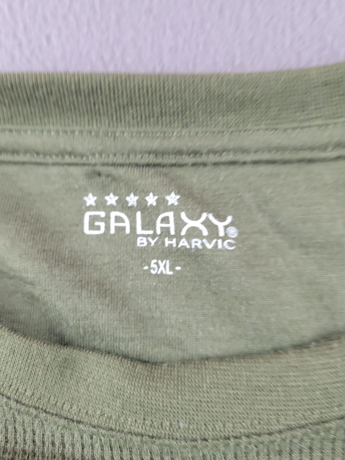 Galaxy Men's 5XL Green Waffle Thermal T-shirt Long Sleeve Cotton/Polyester gallery