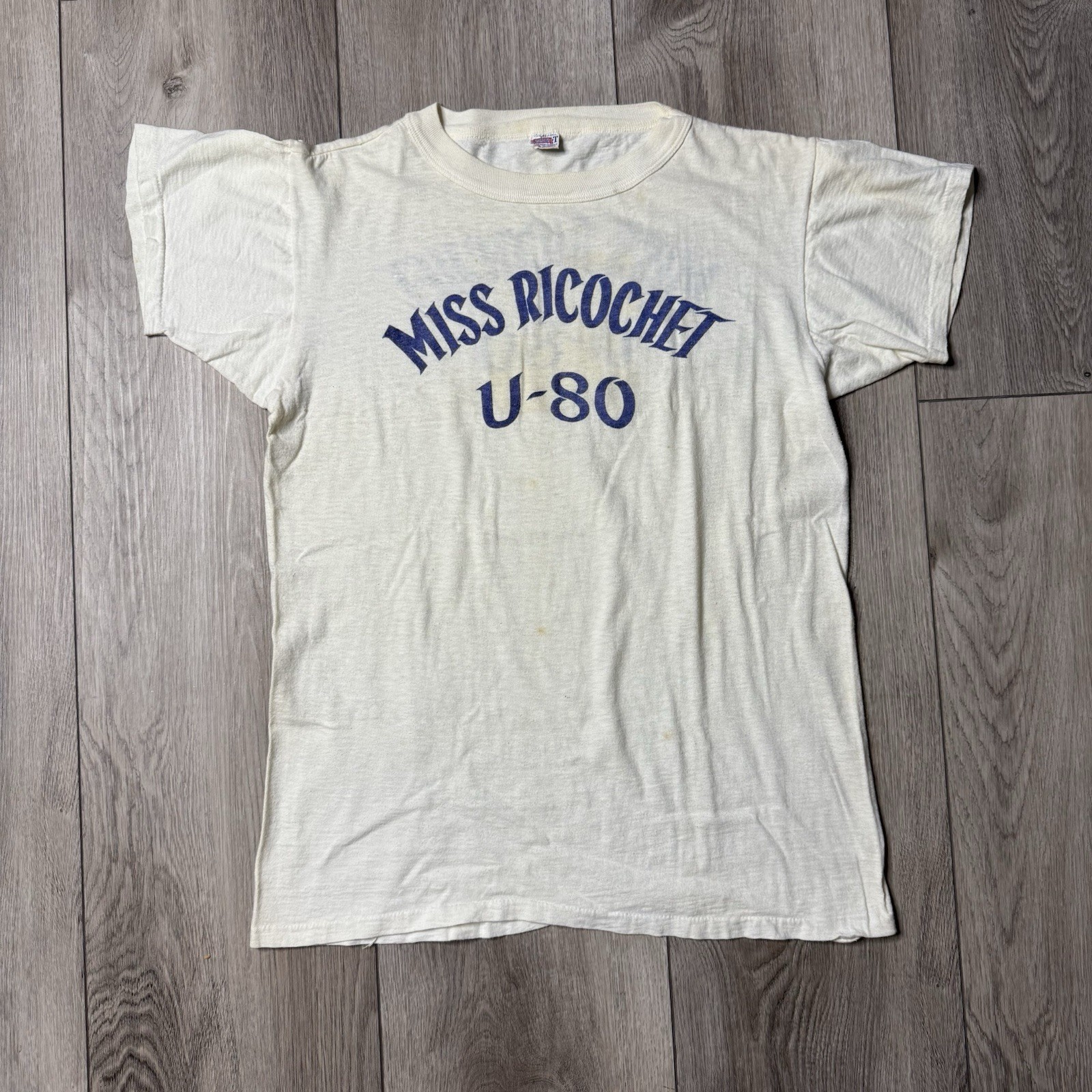 VTG 50s 60s Hydroplane Boat Racing Detroit MI Ricky’s T Shirt Miss Ricochet U-80 gallery