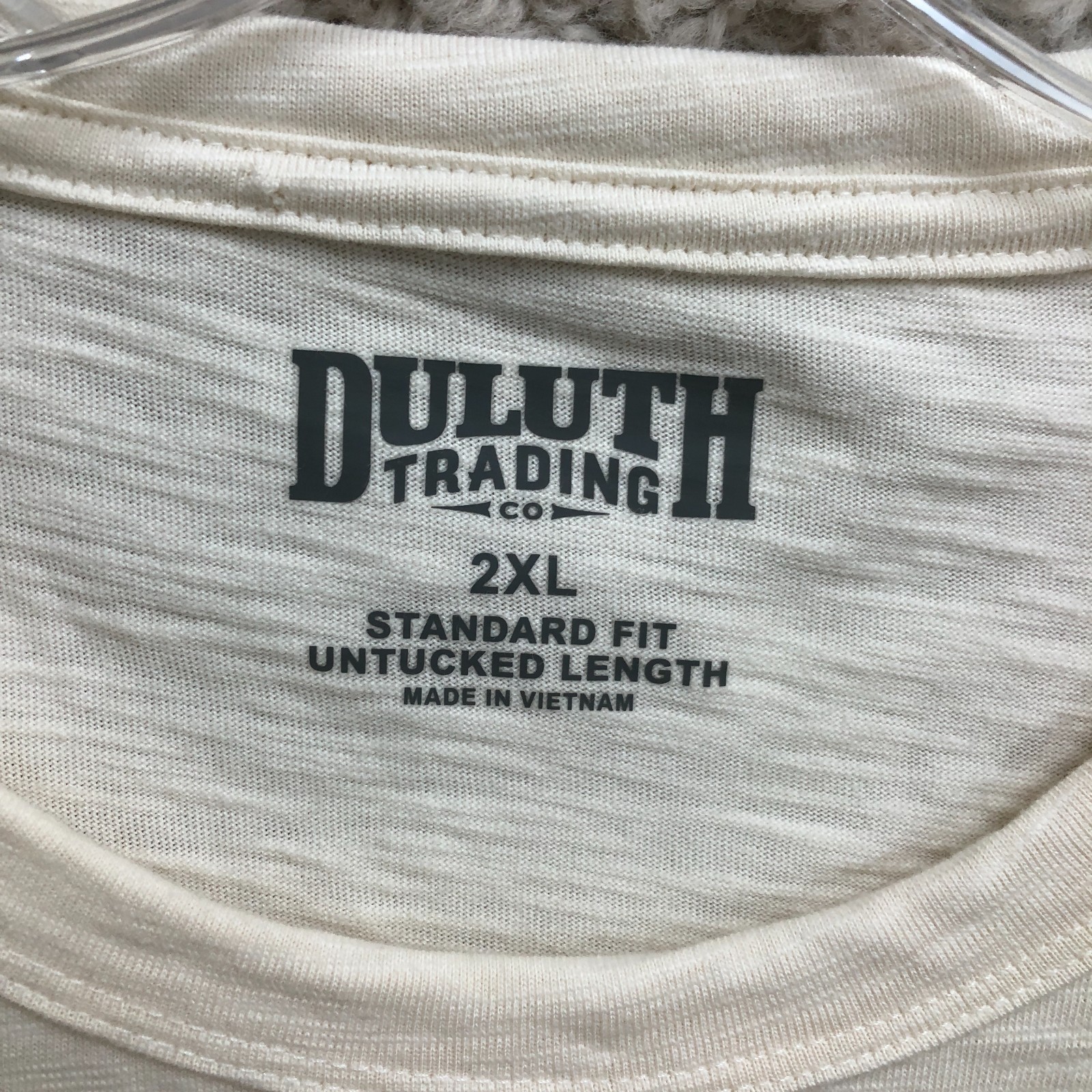 Duluth Trading Shirt 2XL Adult Beige Standard Fit Untucked Length Pullover Mens gallery